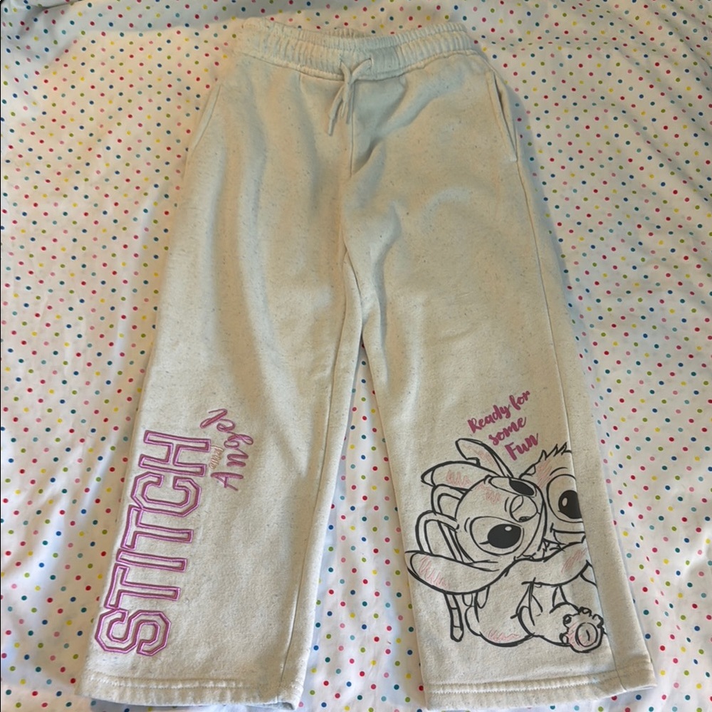Stitch Graphic Sweatpants EUC girls